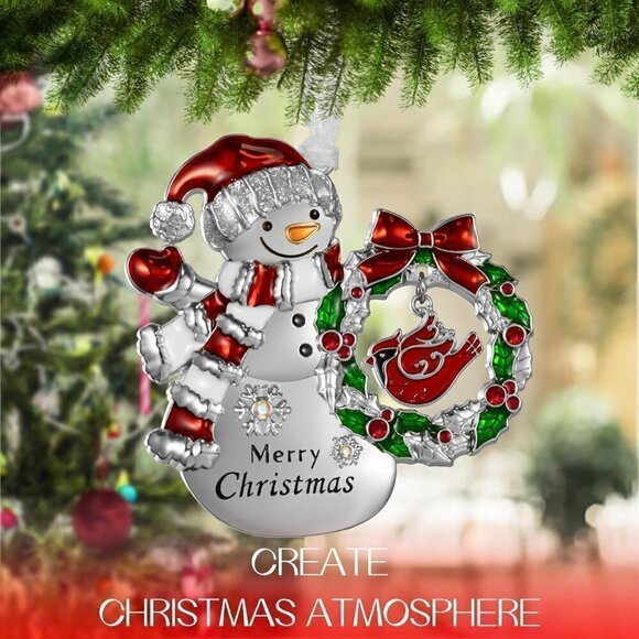 Christmas Tree Ornaments Hanging Charm Decorative Pendant of Car  Charm Holiday - Picture 4 of 7